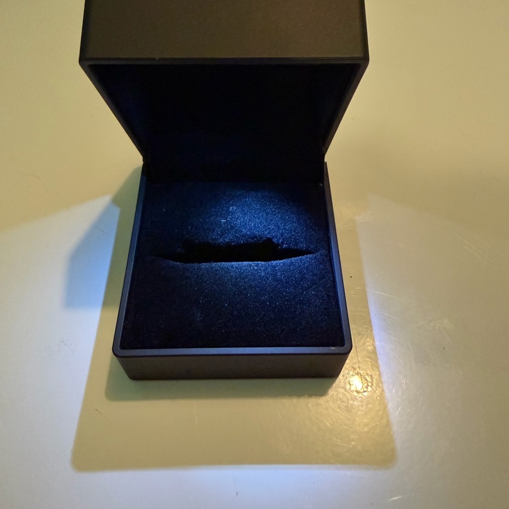Elegant Black Men's LED Ring Box